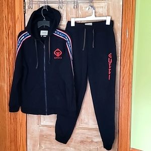 Matching Gucci sweatpants and jacket